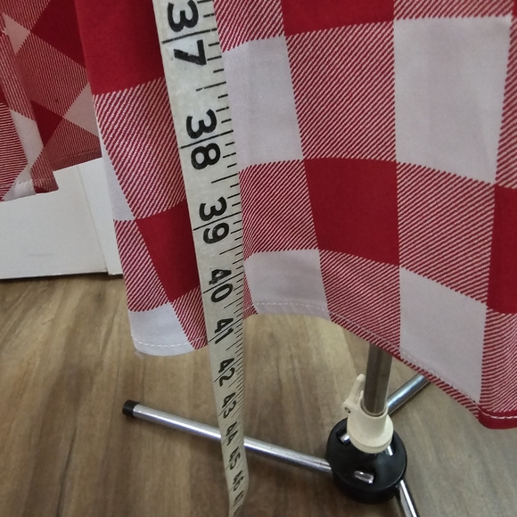 NWT Red and White Checkered Swing Dress - Picture 4 of 8